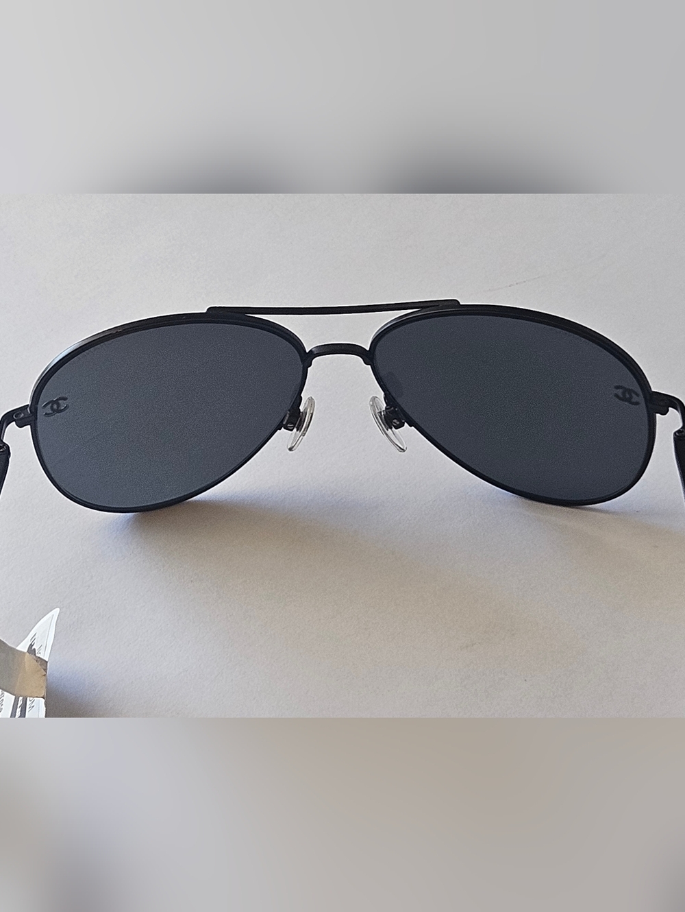 Chanel Pilot Sunglasses Gray Titanium Aviator New W Replacement Scews - Picture 4 of 9